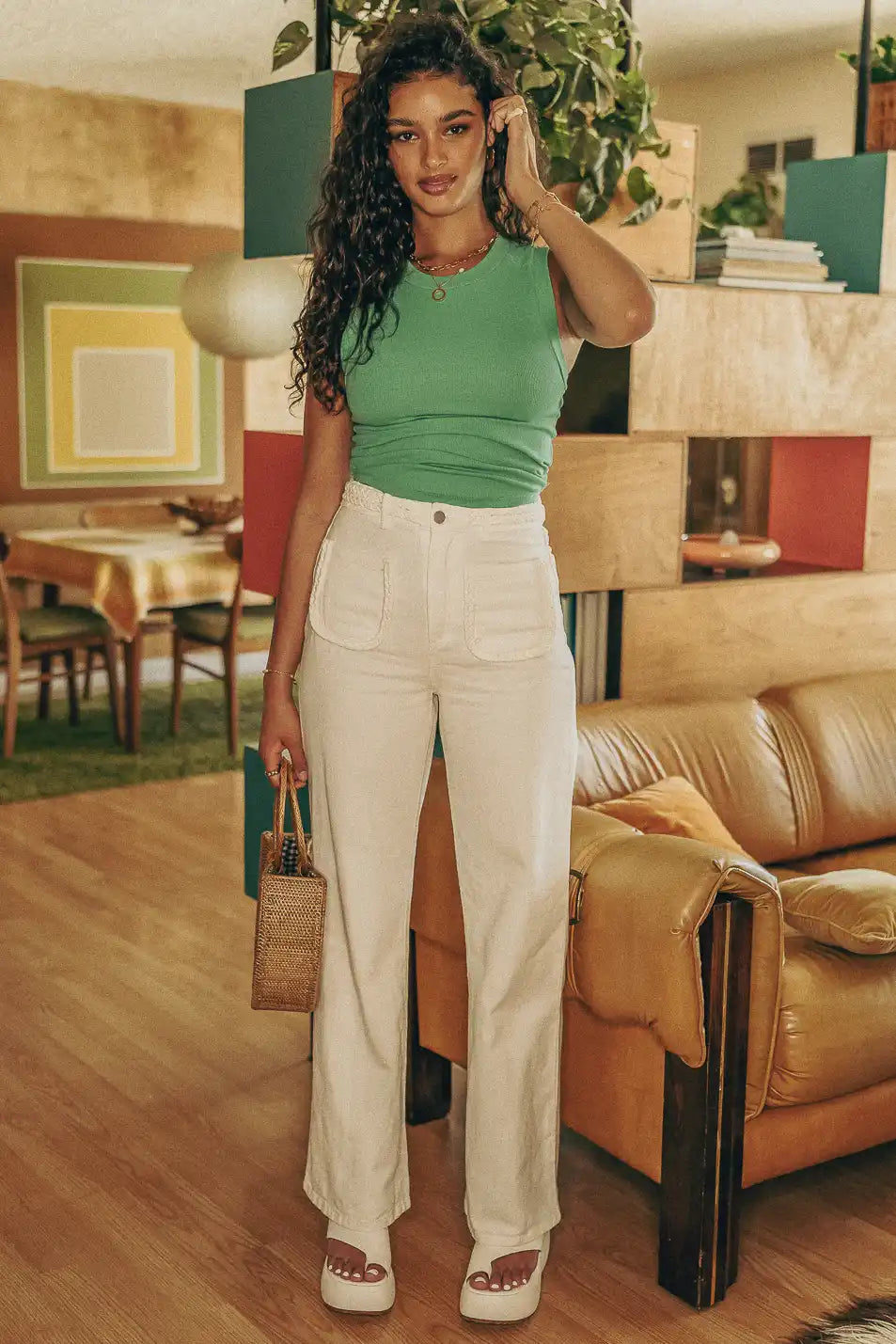 Kiera Jeans in White | böhme