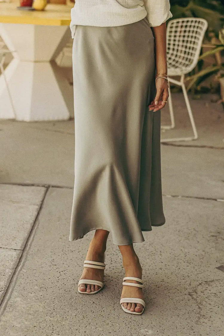 Zahra Maxi Skirt in Green - FINAL SALE