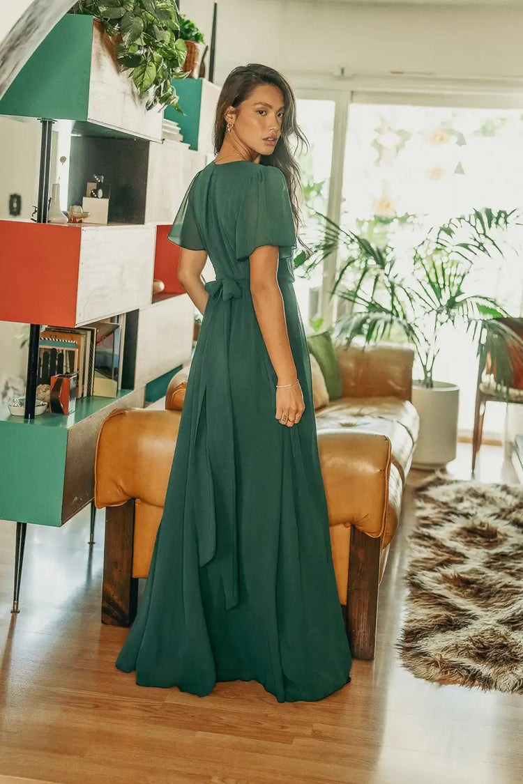 Josie Maxi Dress in Emerald - FINAL SALE
