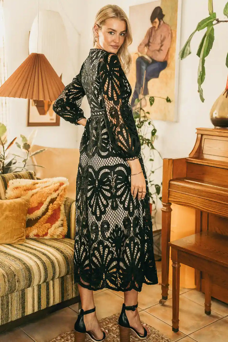 Geraldene Lace Dress in Black - FINAL SALE