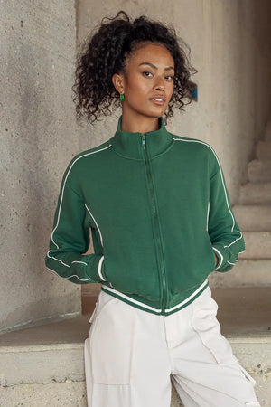 Lila Active Jacket in Green - FINAL SALE