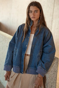 Oversized denim jacket 