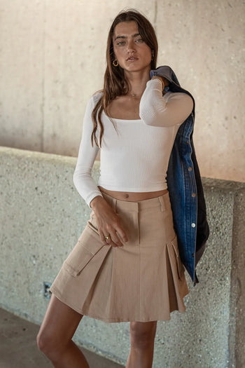 Skirt in khaki 