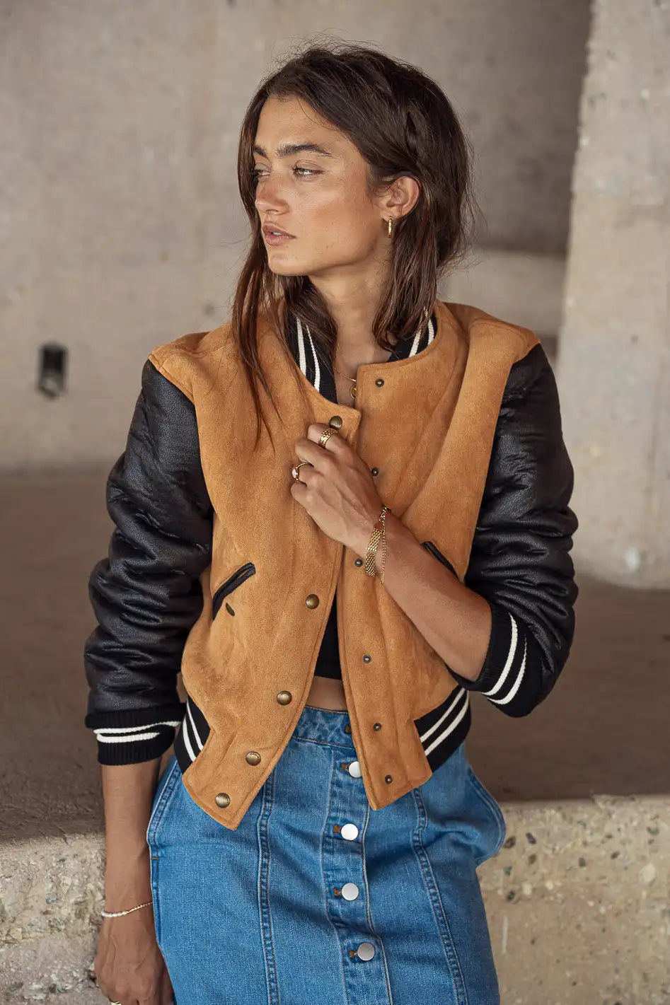 BlankNYC Top of Class Bomber Jacket bohme