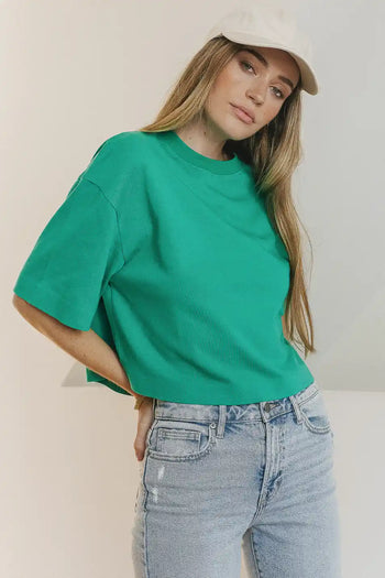 short sleeve crop top 