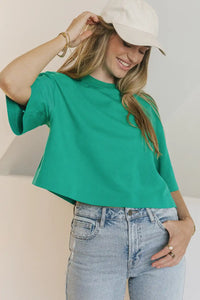 short sleeve green t-shirt 