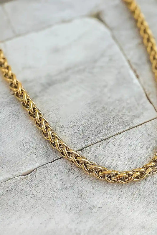 gold chain plated necklace