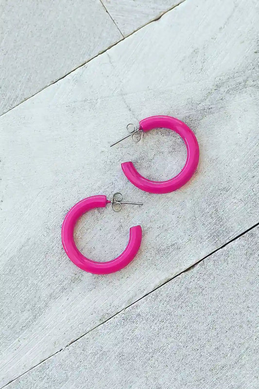 earrings in pink 