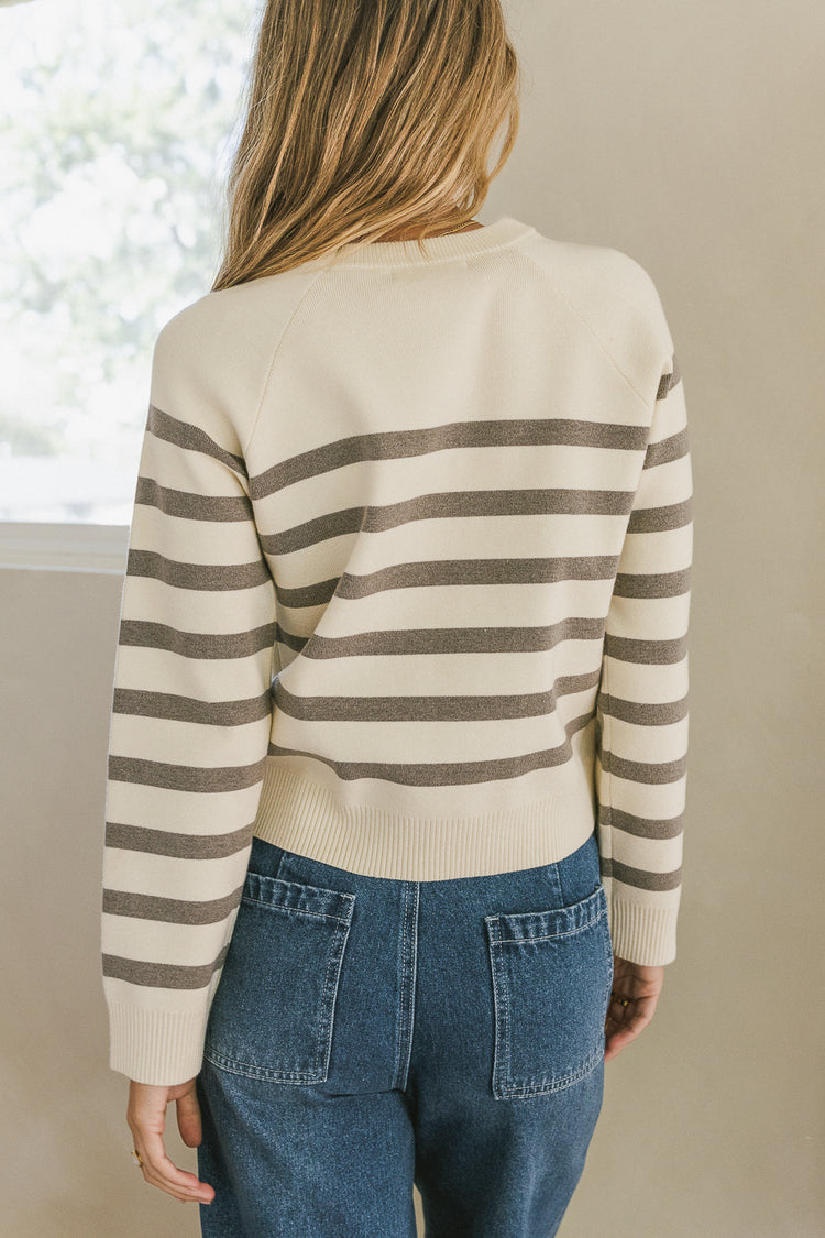 basic sweater with stripes