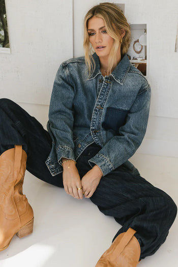 Denim jacket in medium wash 