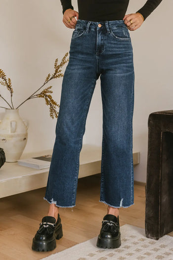 High rise straight leg jeans 