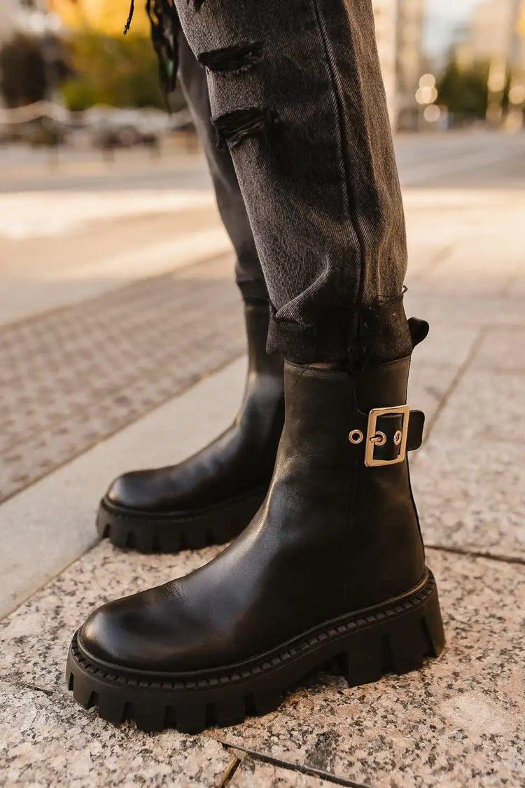 Steve Madden Sameera Leather Boots - FINAL SALE | böhme