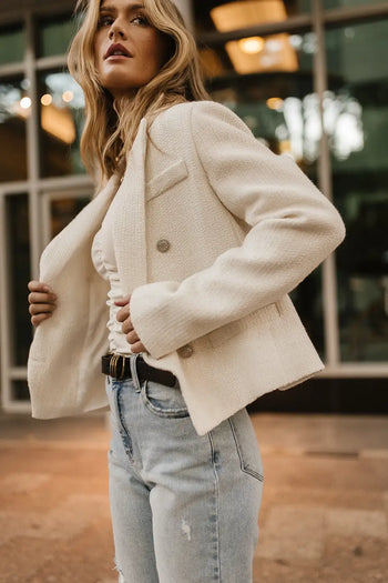 textured blazer 