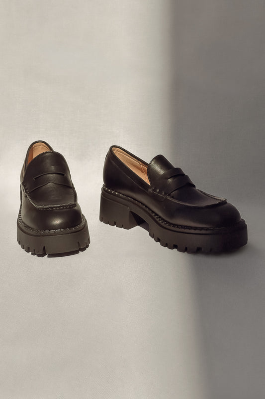 platform loafer shoes