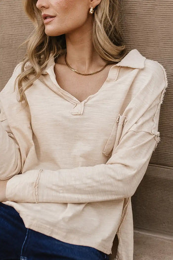 oversized natural top 