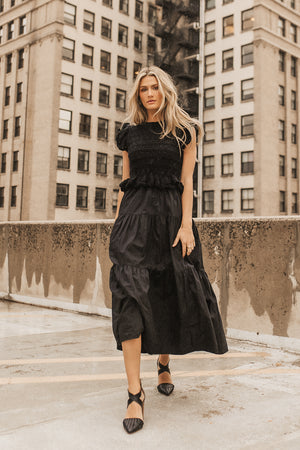 Carey Maxi Dress in Black - FINAL SALE