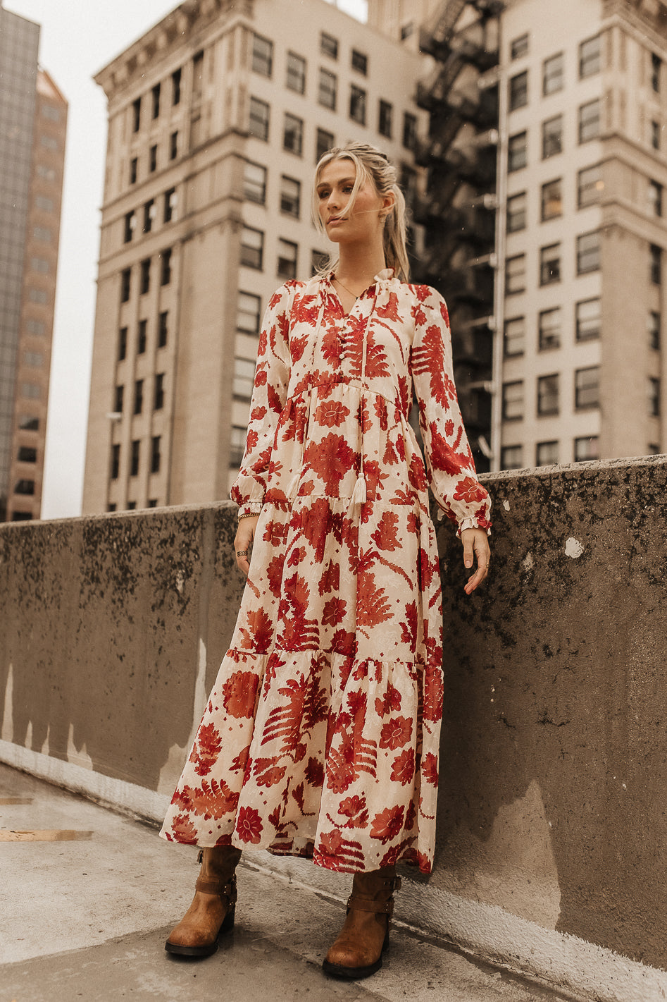 Jayla Floral Chiffon Dress In Cream FINAL SALE B hme jayla-floral-chiffon-dress-in-cream-final-sale-b-hme