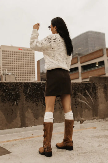 long sleeve knit sweater