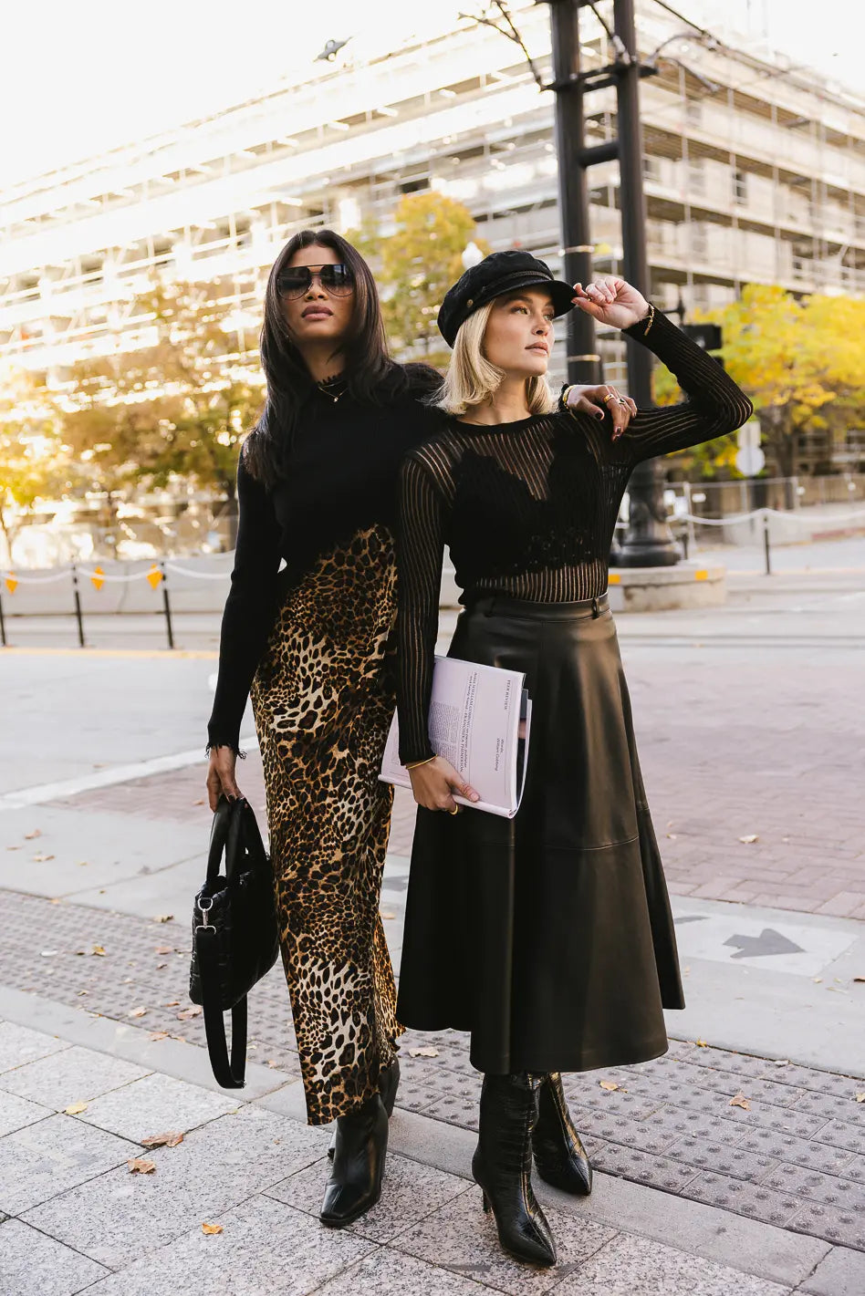 Leather skirt sale clearance