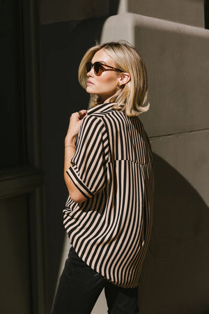 Max Striped Button Up