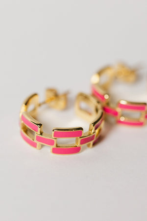 Aylin Earrings in Pink - FINAL SALE
