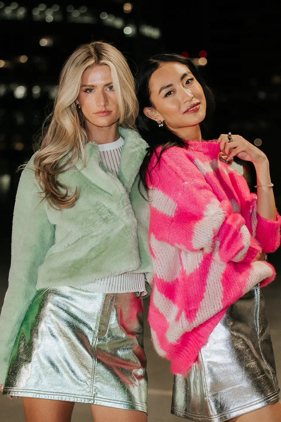 Victoria's secret pink faux fur coat hot sale