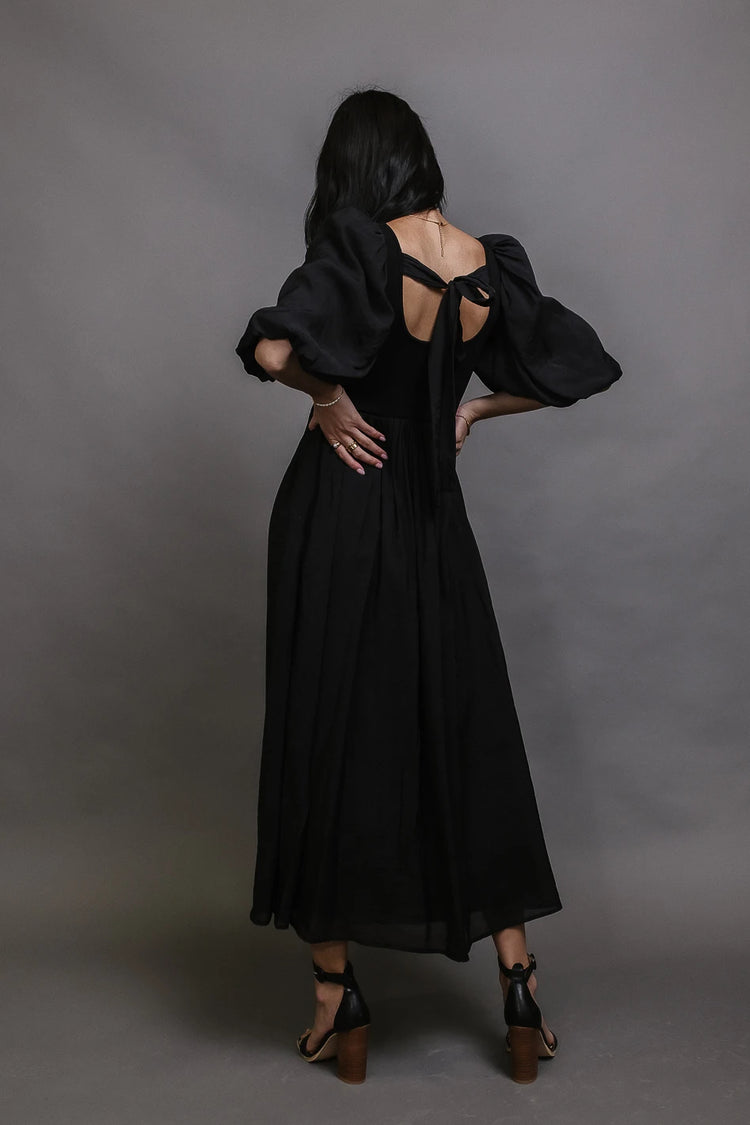 Juliet Puff Sleeve Dress in Black - FINAL SALE | böhme