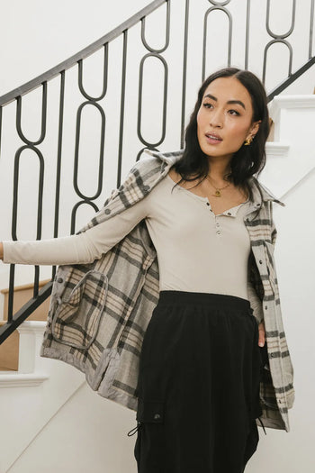 long sleeved ribbed bodysuit