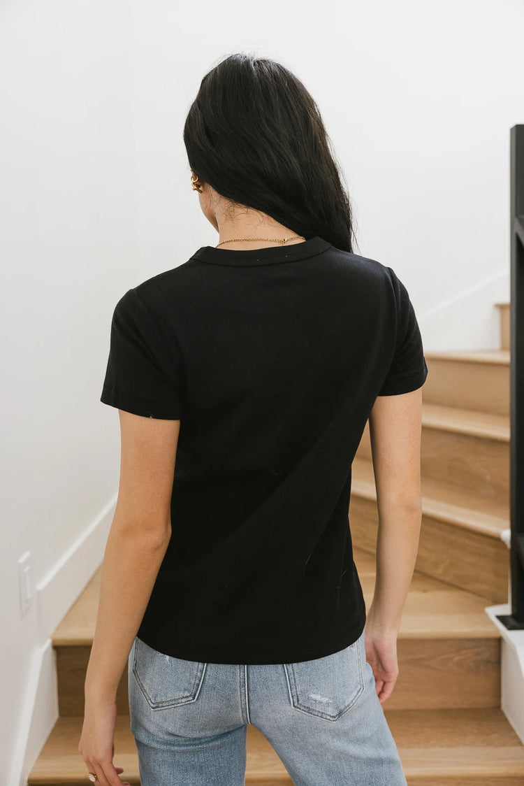 Knit T-Shirt in black 