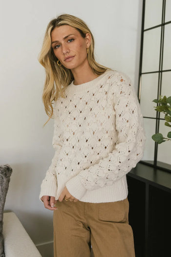 sweater in cream