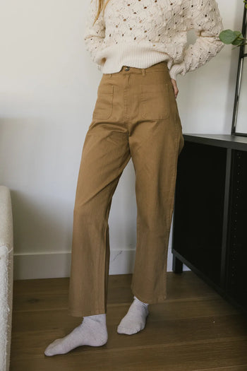 camel loose fit pants
