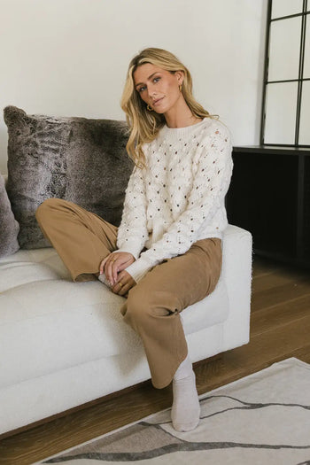 tan loose fit pants