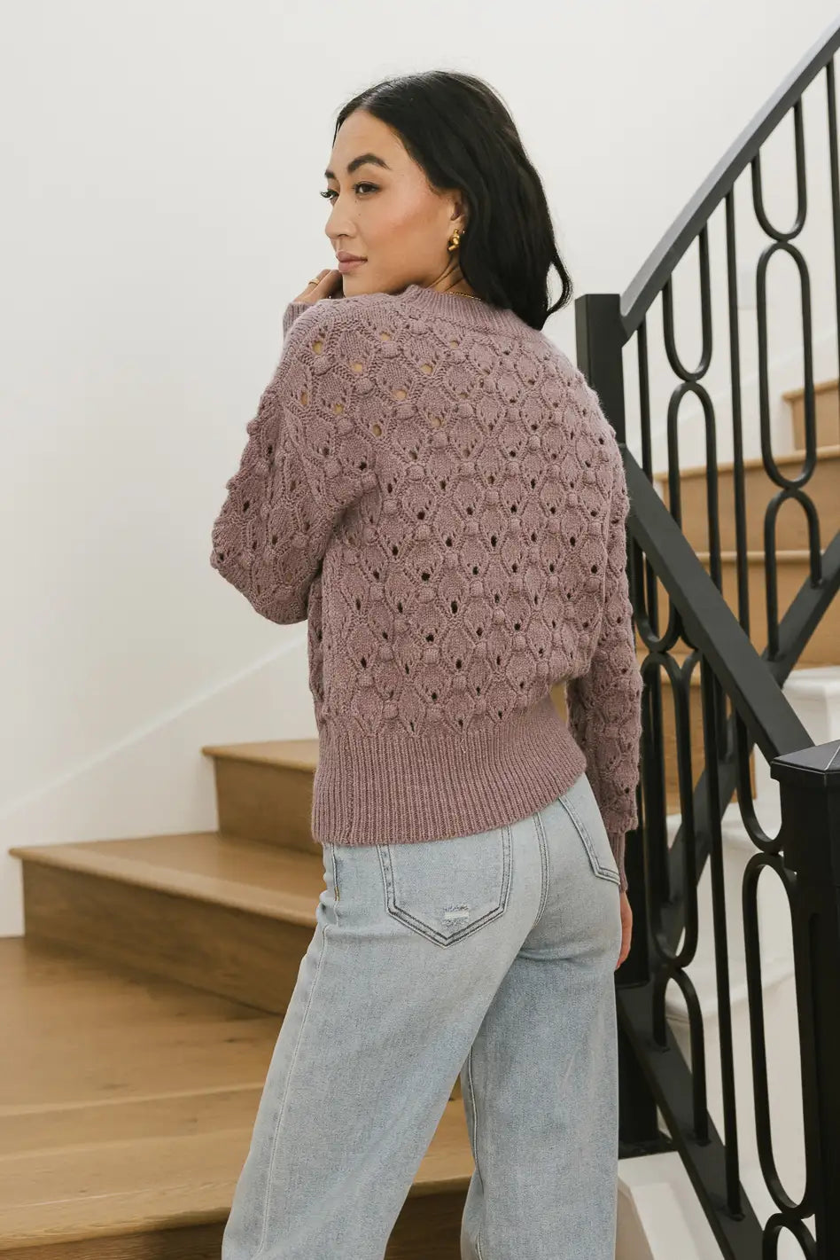 lavender long sleeve top 