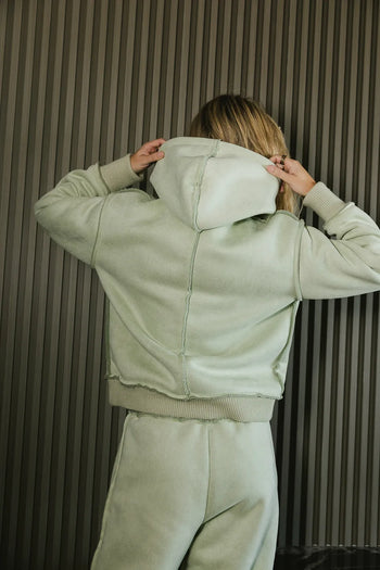 Hoodie in sage 