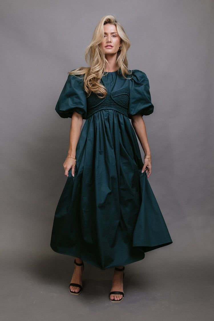 Claire Maxi Dress in Teal