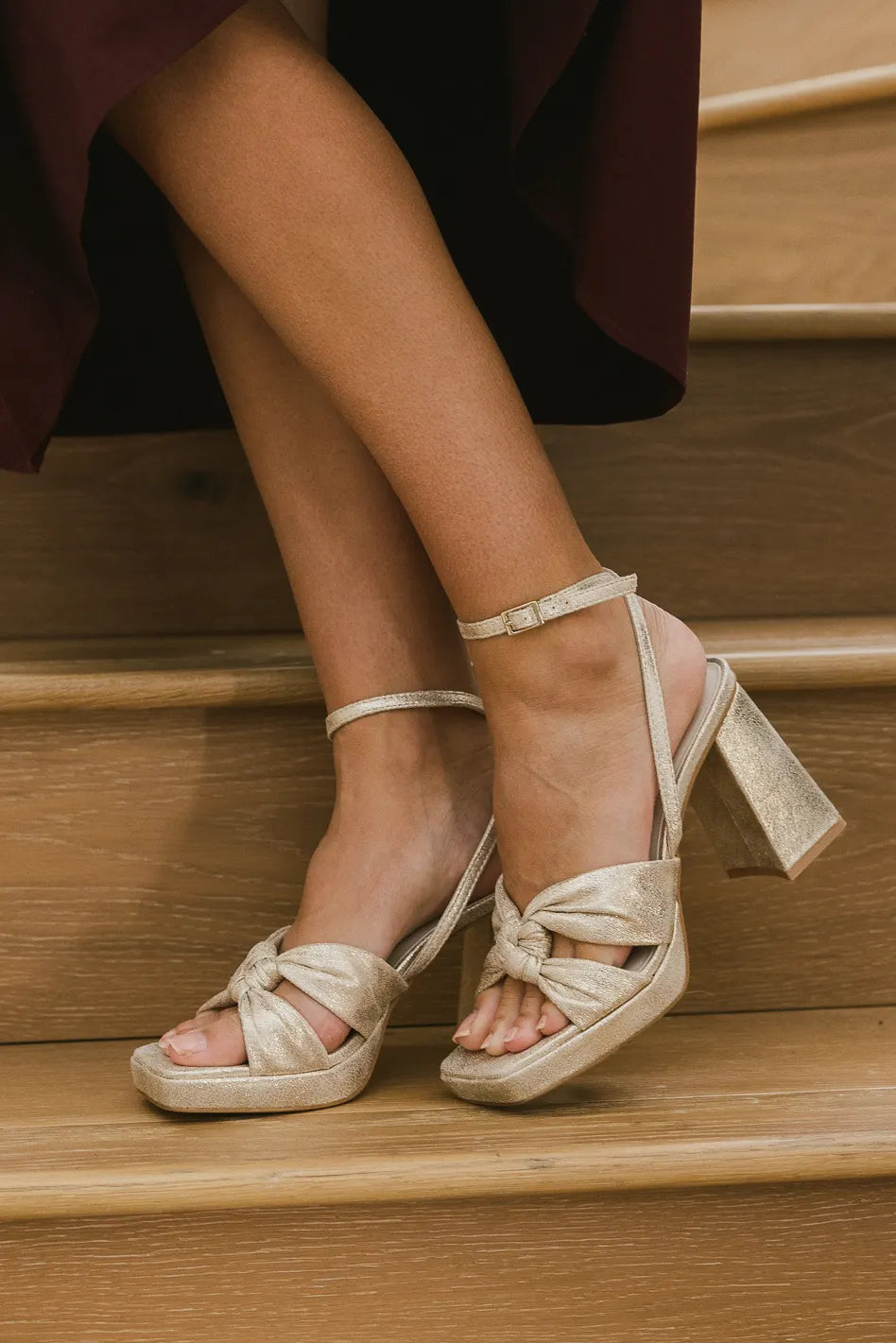 Women Brown Textured Party Platform Sandals – Inc5 Shoes