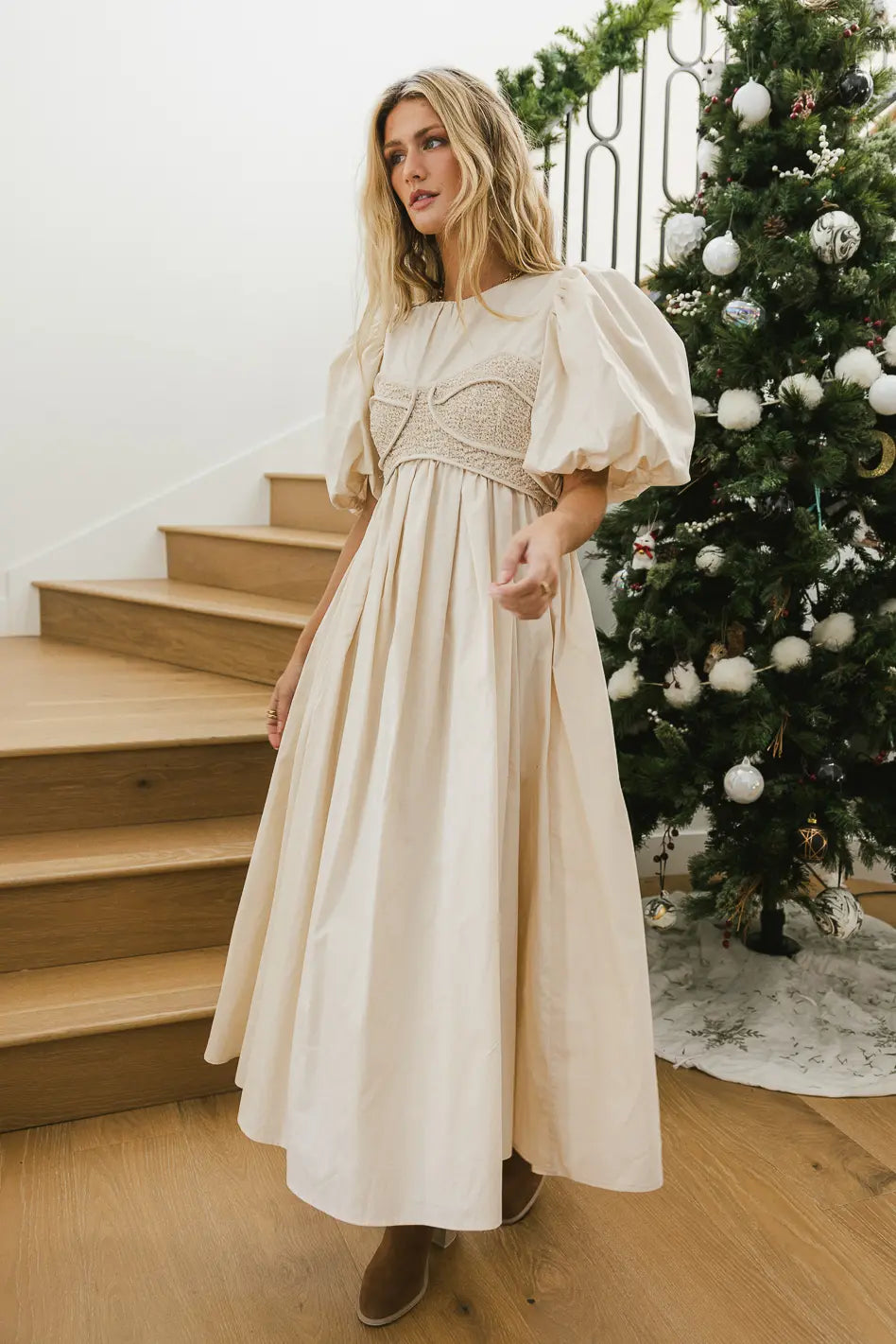 Claire Maxi Dress in Cream FINAL SALE bohme