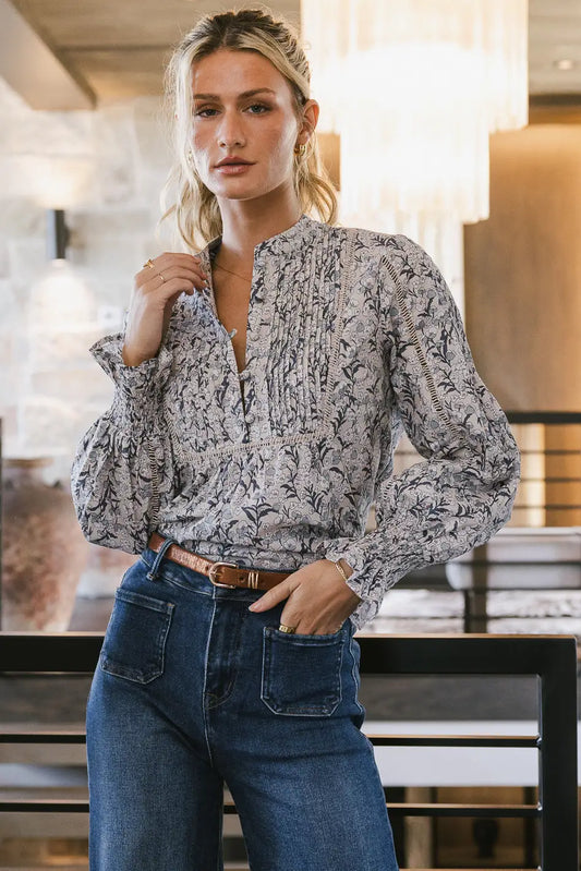 Top it Off With a Blouse: Shop Woven, Button Down & Floral Styles | böhme