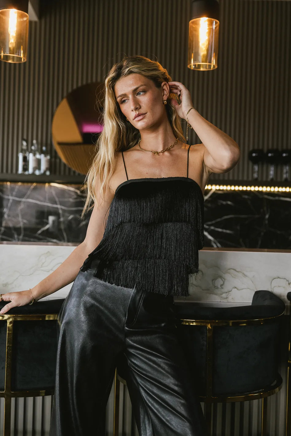 Leora Fringe Crop Top FINAL SALE bohme