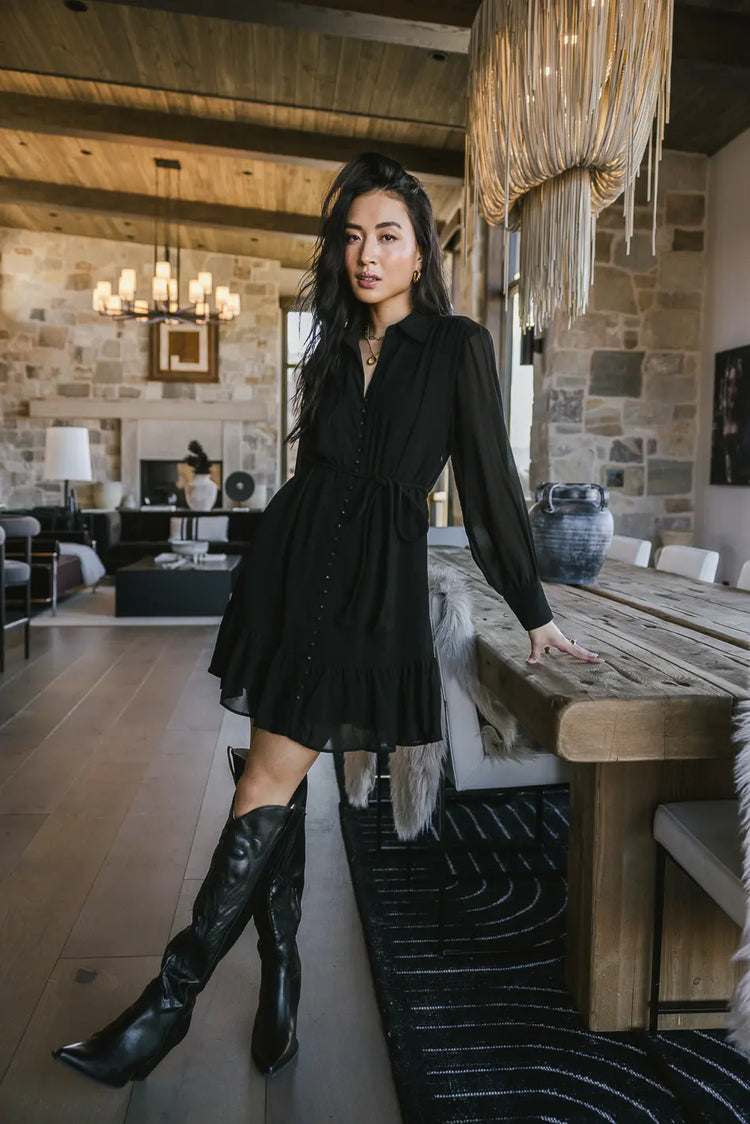 Black dress button up shop