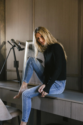 Skinny jeans in medium wash 