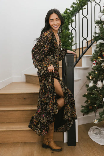 Maxi dress in multi color 