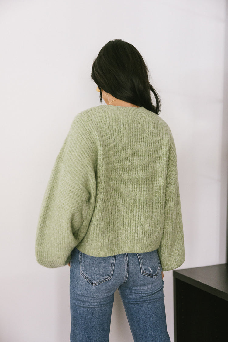 riibbed knit sweater