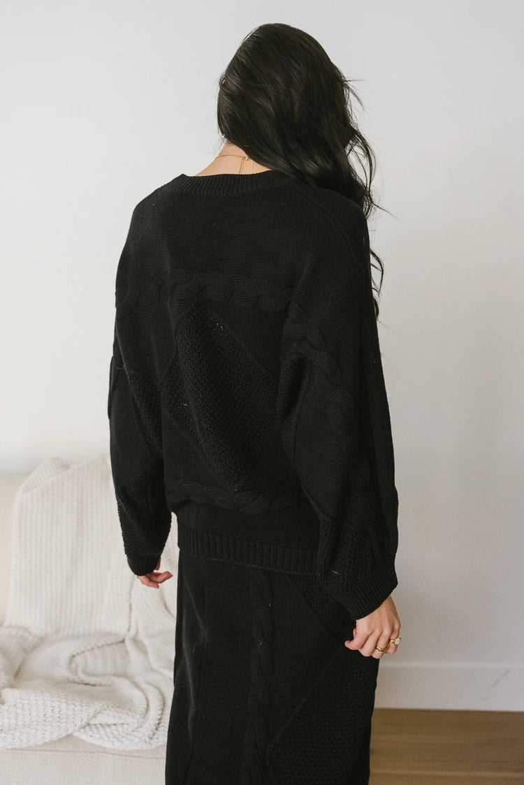 Long sleeves sweater in black 