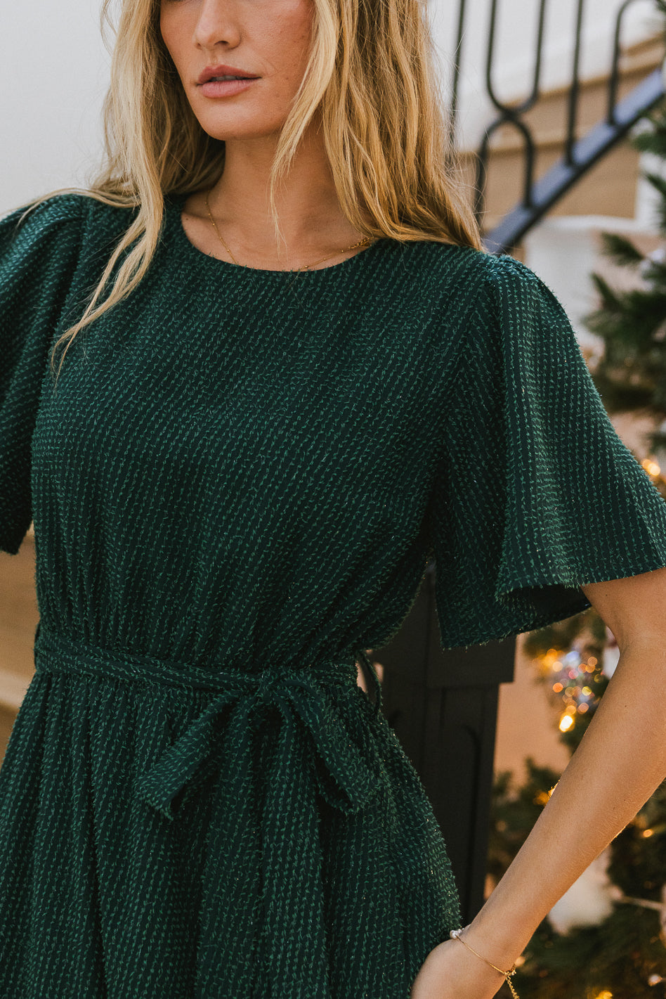 short sleeve sparkle dress