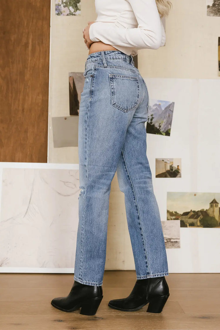 straight leg jeans