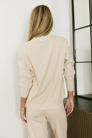 ribbed long sleeve top 