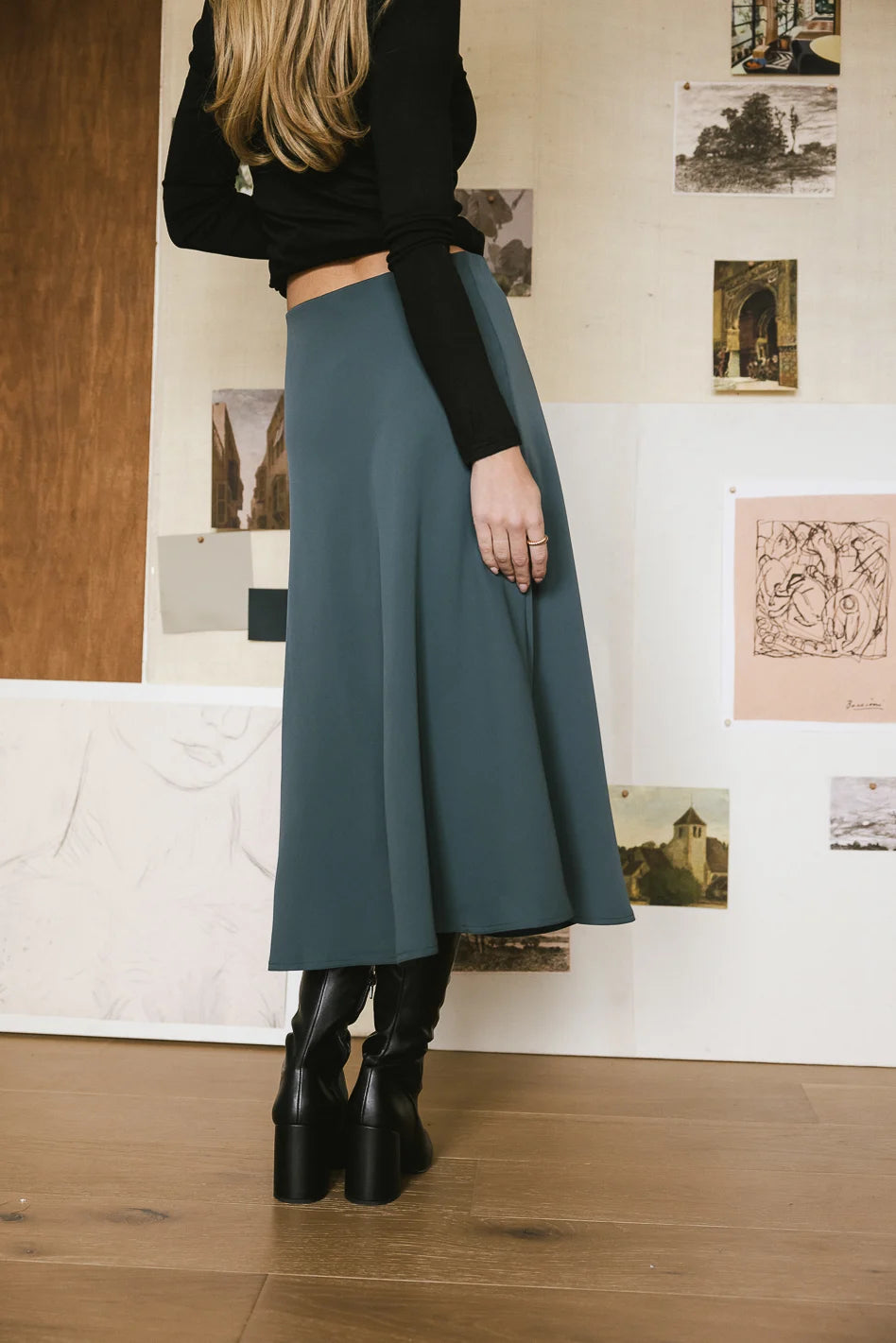  non scretch midi skirt 