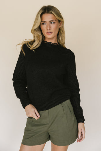 long sleeve knit sweater