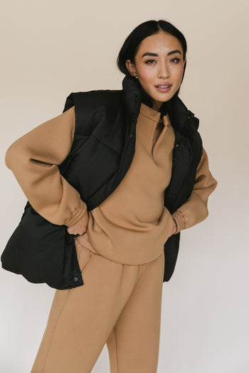 over size puffer vest